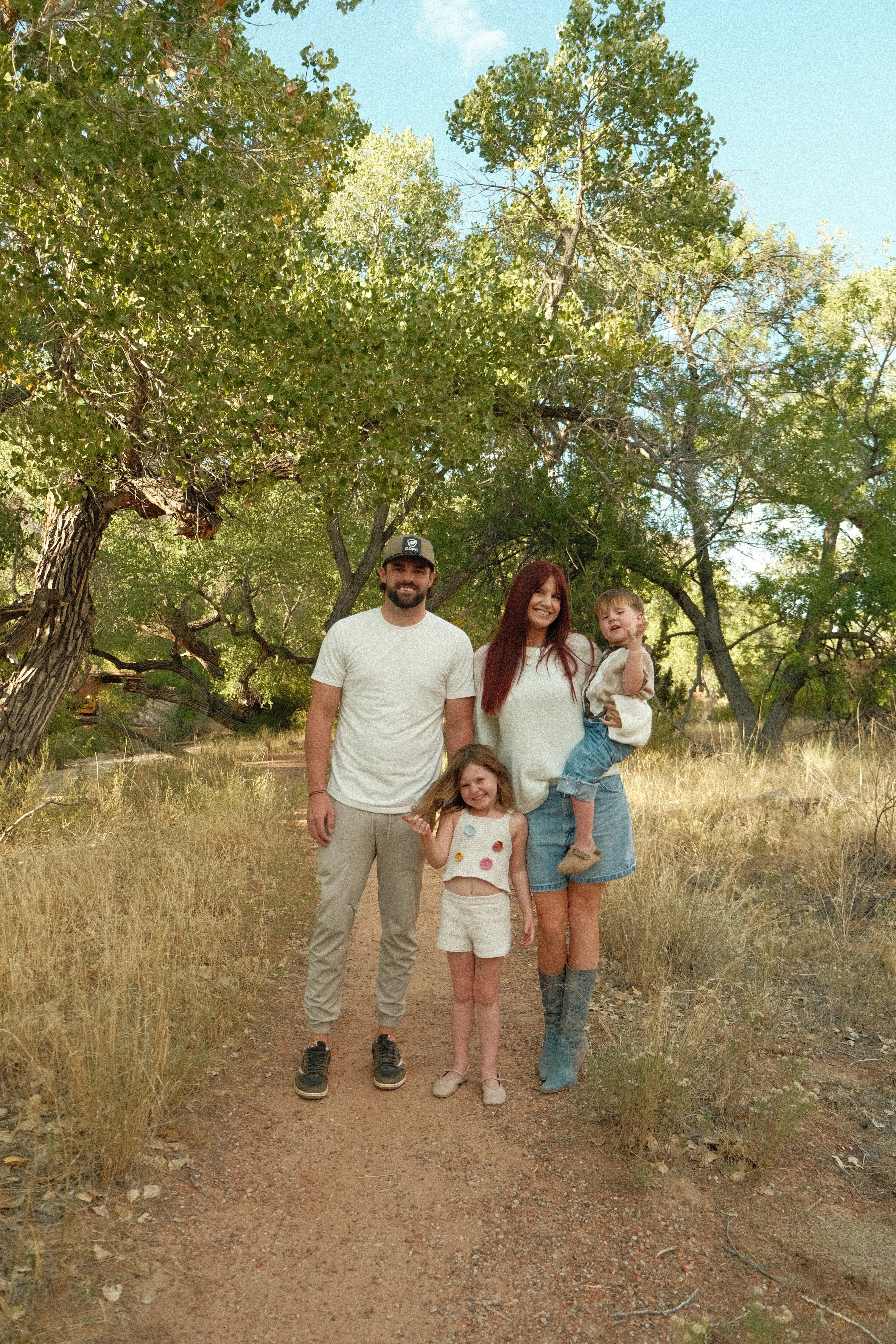 Bailey Langston with her family, maker of Handmade by Bailey